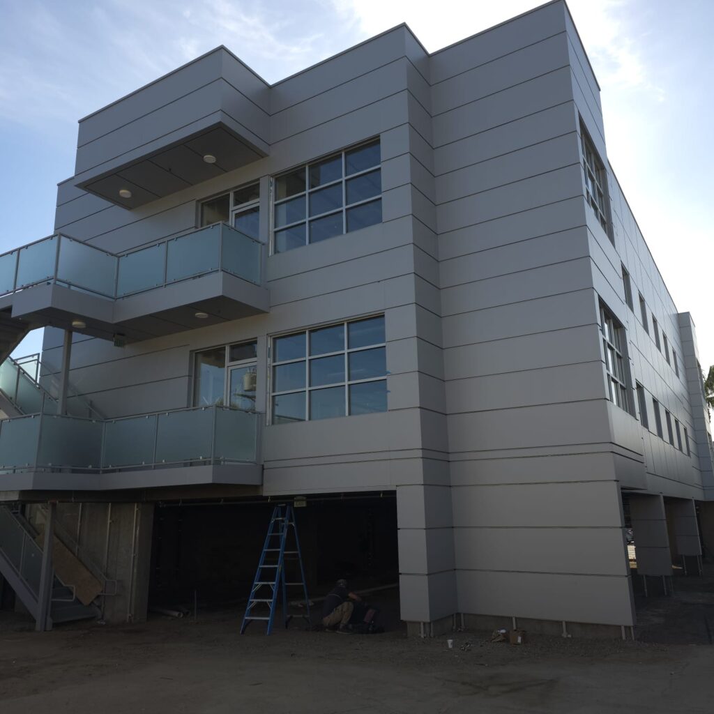 Commercial ACP cladding on dental office exterior in Los Angeles